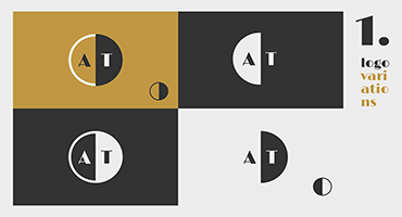 Logo variations for Aurélien Tomasi. Created by Musicos Productions